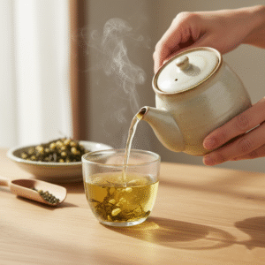 Thé Vert Genmaicha au Matcha